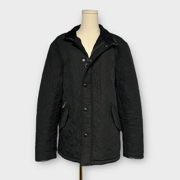 Barbour Powell Quilted Jacket Men's XL Black - Picture 3 of 10